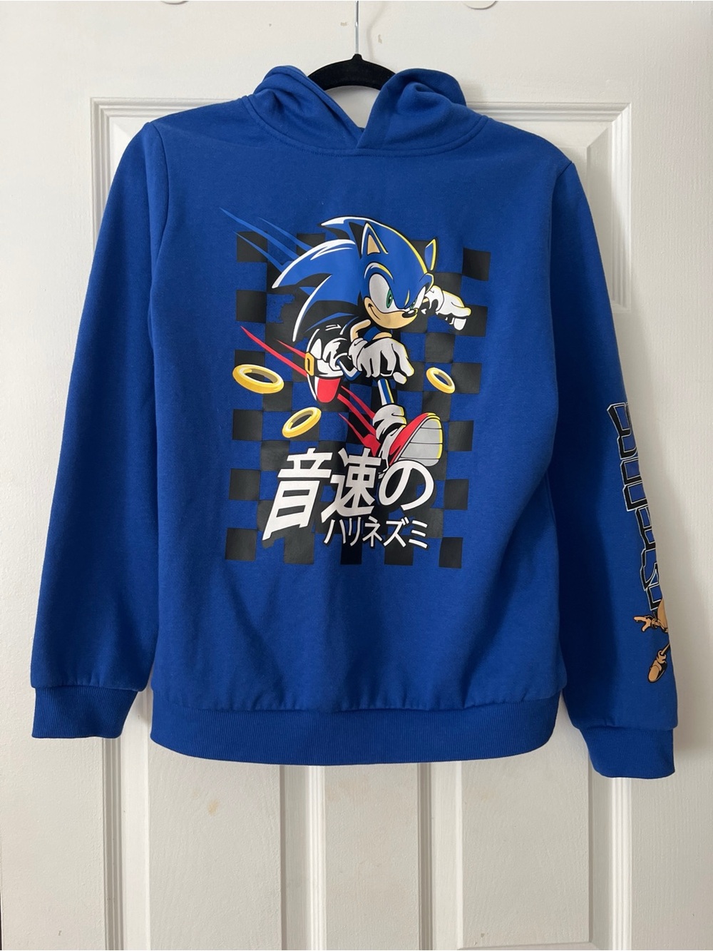 Blue Sonic Graphic Hoodie for Kids - Licensed Character Pullover